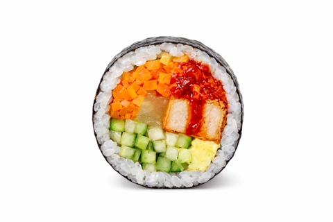 🔥 Buldak KIMBAP (spicy chicken) 불닭